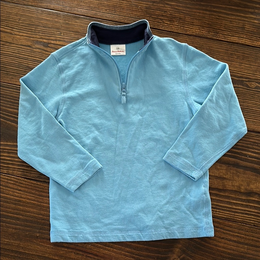 Kids Blue Quarter-Zip Shirt